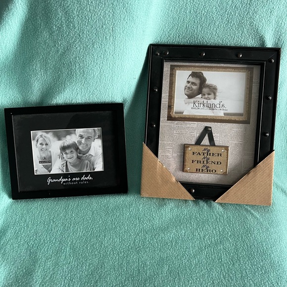 14k Gold plated #1Dad Pendant Charm & Happy Father’s Day & Grandpa photo Frames - Picture 3 of 5